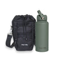 Load image into Gallery viewer, Bundle: Pea Green 1L Insulated Bottle + DayTrip Mini Bag