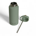 Load image into Gallery viewer, Bundle: Pea Green 1L Insulated Bottle + DayTrip Mini Bag